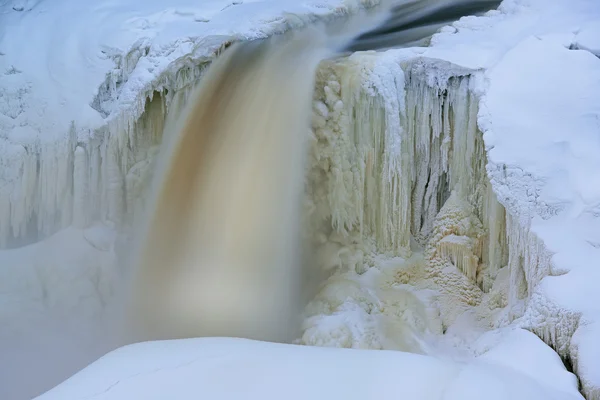 Inverno, Upper Tahquamenon Falls — Fotografia de Stock