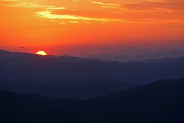 Sunrise--dan clingman's kubbe — Stok fotoğraf