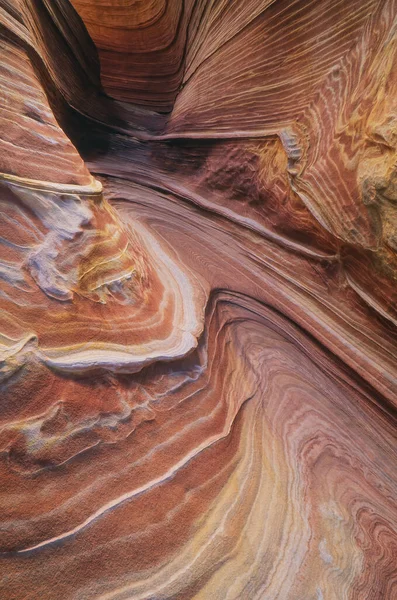 Paisagem Abstrata Canyon Slot Coyote Buttes Paria Canyon Vermillion Cliffs — Fotografia de Stock