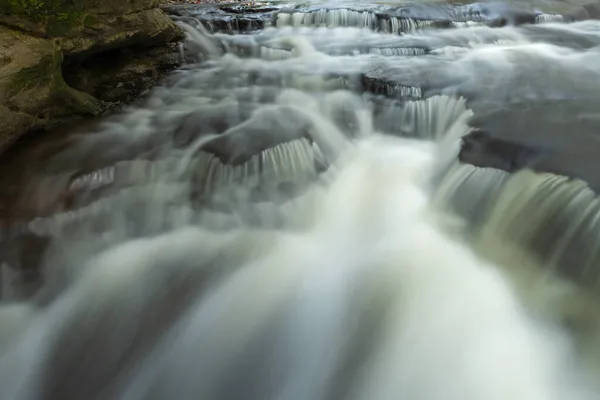 Paysage Une Cascade Sur Rivière Mosquito Capturé Avec Flou Mouvement — Photo