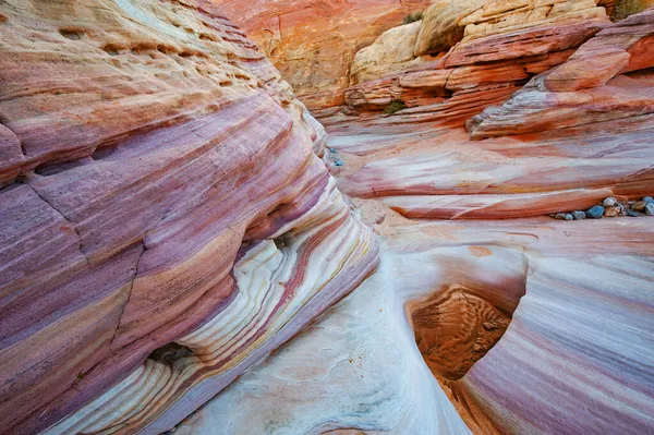 Landskap Slot Canyon Valley Fire State Park Nevada Usa — Stockfoto