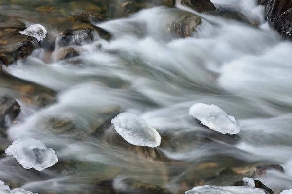 Clear Creek Kış Manzarası Hareket Bulanıklığı Front Range Rocky Mountains — Stok fotoğraf