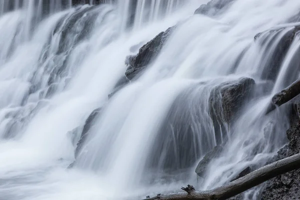 Paysage Capturé Avec Flou Mouvement Une Cascade Sur Rivière Rabbit — Photo