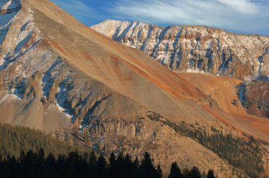 San Juan Dağları yakınlarındaki sonbahar manzarası, Lizard Head Pass, Colorado, Usa