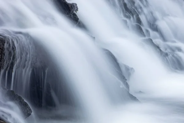 Landscape Captured Motion Blur Cascade Rabbit River Michigan Usa — Stock Photo, Image