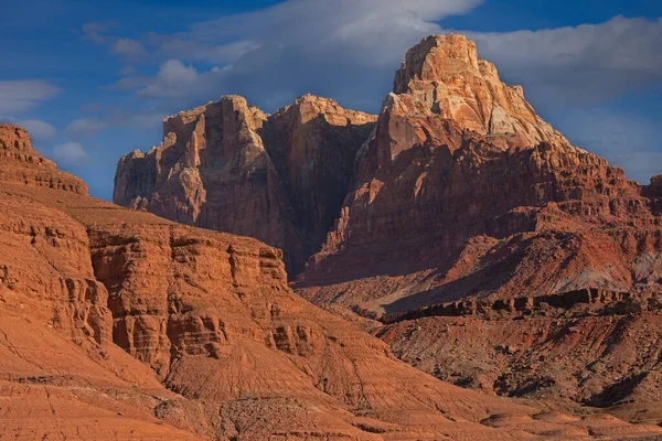 Manzara Vermillion Kayalıklarla Ulusal Anıtı Gündoğumu Arizona Abd — Stok fotoğraf