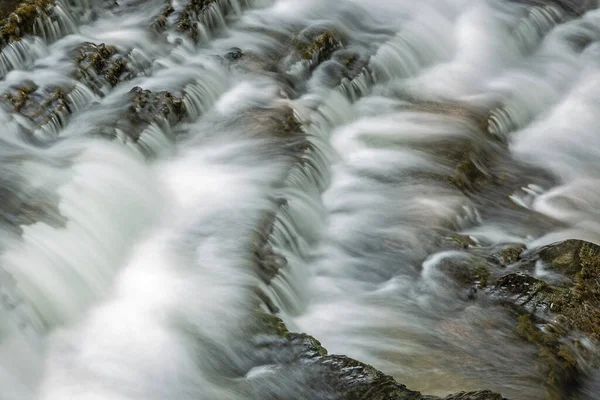 Paysage Des Rapides Ruisseau Walden Capturé Avec Flou Parc National — Photo