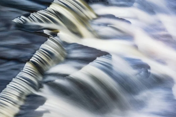 Autumn Landscape Canyon Falls Sturgeon River Captured Motion Blur Michigan — Stock Photo, Image