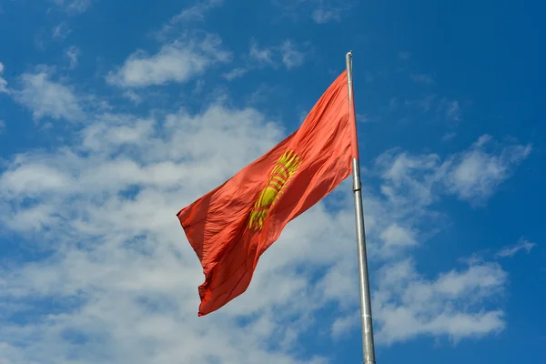 Bandera de kyrgyzstan — Foto de Stock