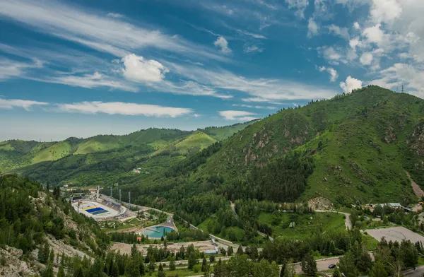 Stadium in mountain valley — Stock Photo, Image