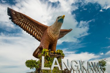 Eagle Statue Island Langkawi Malaysia clipart
