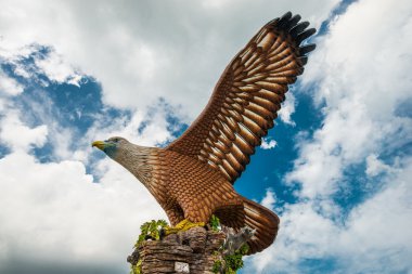 Eagle statue in Langkawi Island clipart