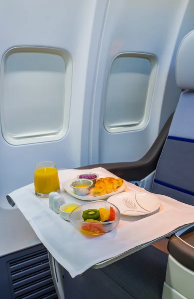Business Class Airplane Meal — Stock Photo, Image