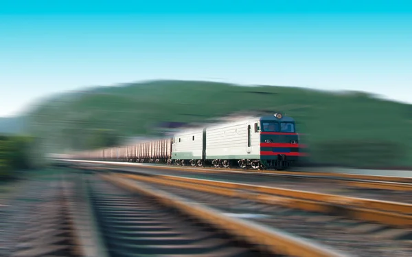 Fast freight train — Stock Photo, Image