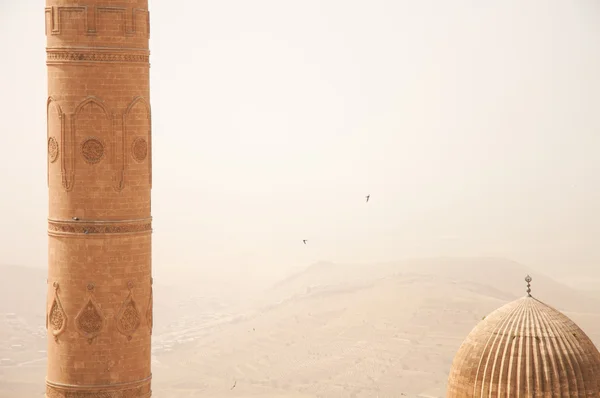 Cúpula e minarete — Fotografia de Stock