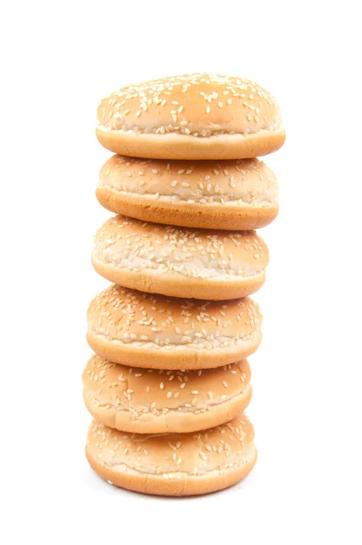 Buns on whıte — Stock Photo, Image