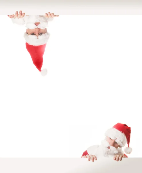 Grappige kerstmannen — Stockfoto