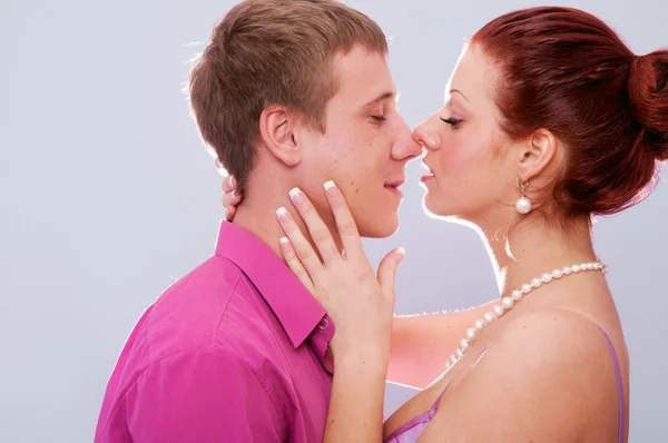 Almost kiss — Stock Photo, Image