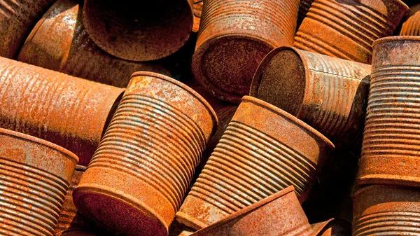 Rusty Tin Cans — Stock Photo, Image