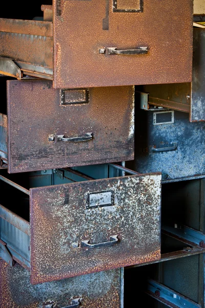 Rusty Filing Cabinets — Stock Photo, Image