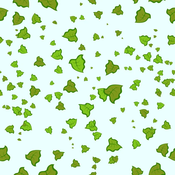 Fond sans couture avec des feuilles tombantes — Image vectorielle