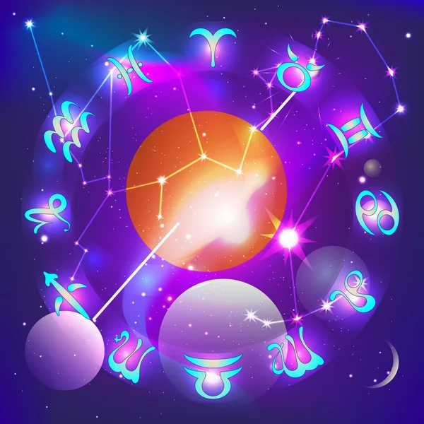 Cercle horoscope — Image vectorielle