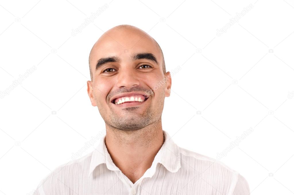 Portrait of a man smiling.
