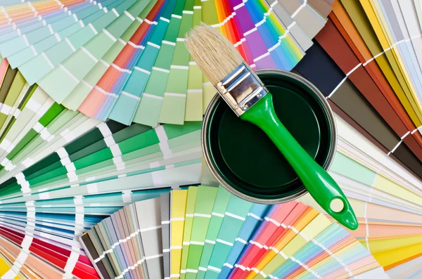 Muestra de pintura verde . — Foto de Stock