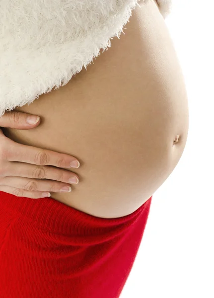 Close up on pregnant belly. — Stock Photo, Image