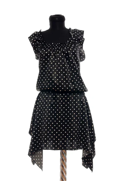 Polka dots dress on mannequin. — Stock Photo, Image