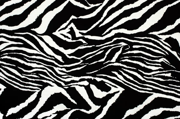 Motif zèbre noir et blanc. Gravure animale comme fond . — Photo