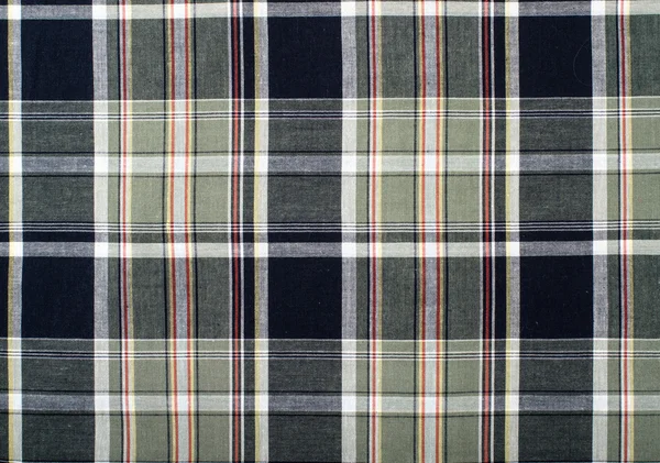 Tartan pattern. Green and dark blue plaid print as background.Symmetric square pattern. — Stock Photo, Image