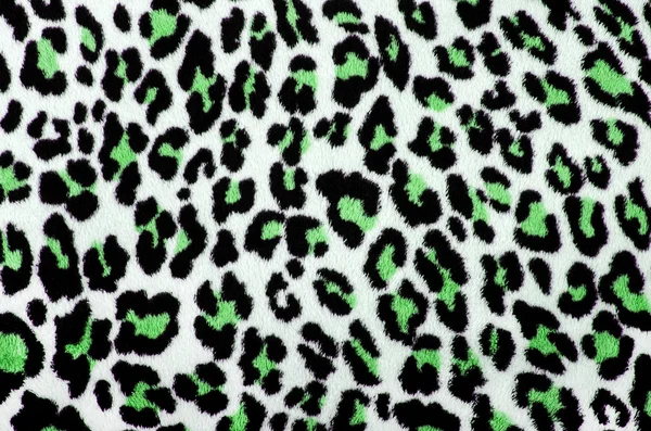 Patrón de leopardo verde y negro. Piel manchada animal print como fondo . —  Fotos de Stock