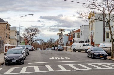 New York Eyaleti Pavilion Gözlem Kuleleri önünde Queens Residential alanı, NYC