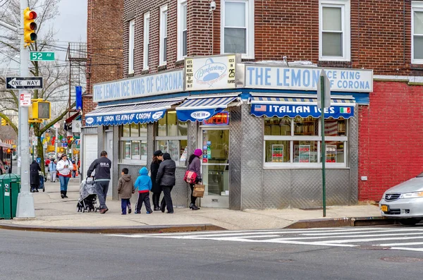 Lemon Ice King Corona Ice Cream Retail Store Queens Nova — Fotografia de Stock