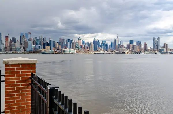 Blick Auf Manhattan Von Der Anderen Seite Des Hudson River — Stockfoto