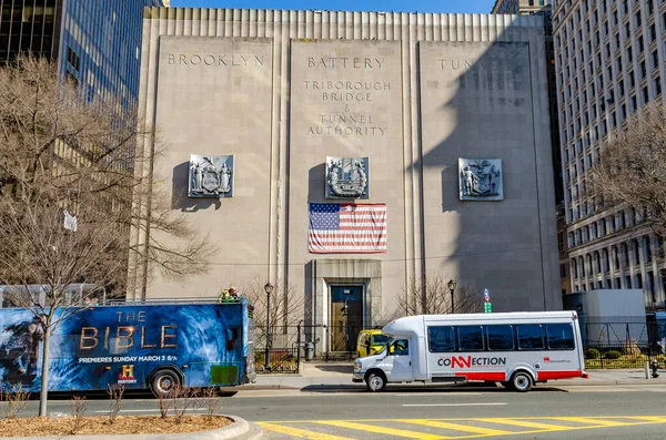 Eingang Zum Gebäude Der Tunnelbehörde Von New York City Mit — Stockfoto