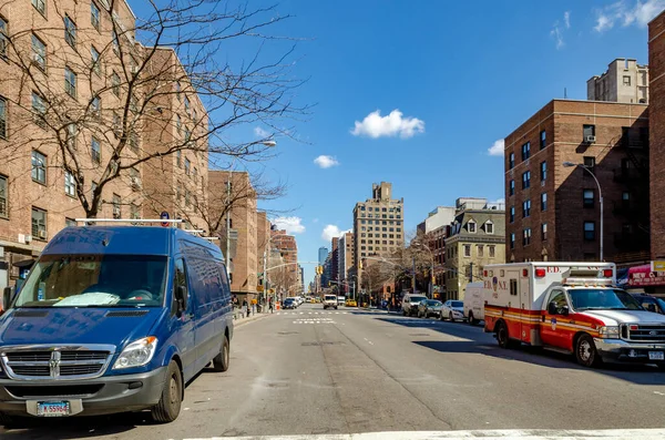 City Street Chelsea Com Céu Limpo Nova York — Fotografia de Stock