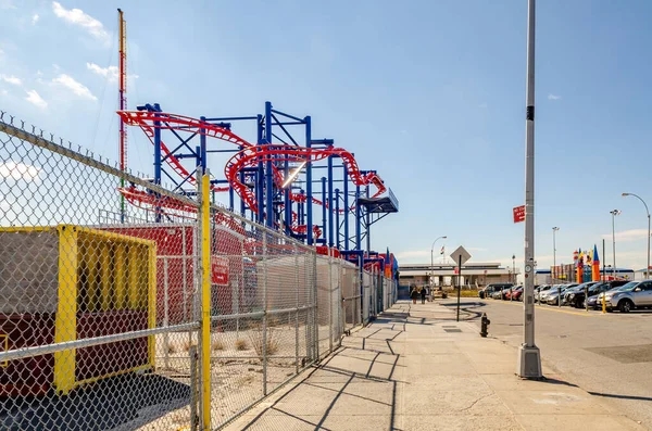 Rollercoaster Soarin Eagle Luna Park Coney Island New York — Photo