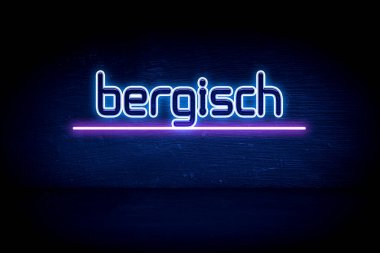 Bergisch Gladbach - mavi neon tabela