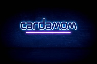 Kakule - Mavi neon duyuru tabelası