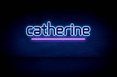Catherine - mavi neon duyuru tabelası