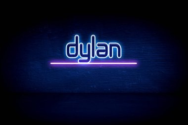 Dylan - mavi neon duyuru tabelası