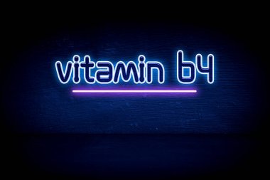 B4 vitamini - mavi neon duyuru tabelası