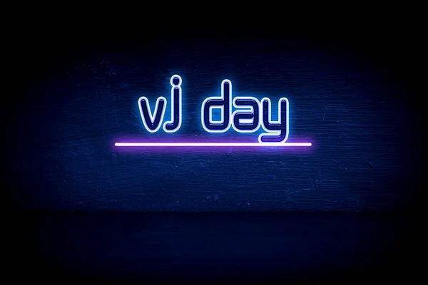 Day Niebieski Neon Ogłoszenie Tablicy Ogłoszeń — Zdjęcie stockowe
