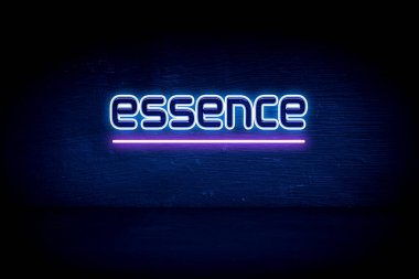 Esans - Mavi neon duyuru tabelası