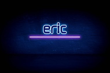 Eric - Mavi neon duyuru tabelası