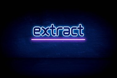 özet - mavi neon duyuru tabelası