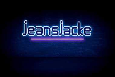 Kotjacke - Mavi neon duyuru tabelası