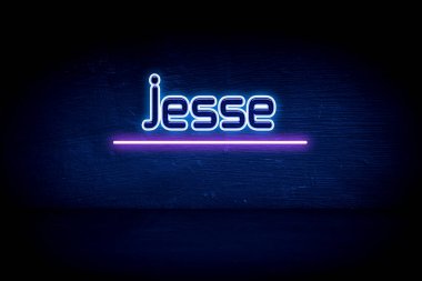 Jesse - Mavi neon duyuru tabelası